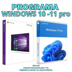 Sistema operativo original Windows 10 o Windows 11