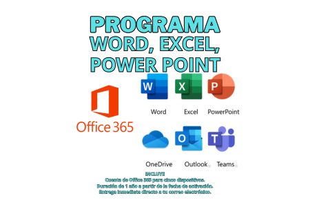 Office 365 incluye Word, Excel, Powerpoint, Publisher, Access, Outlook y OneNote para cinco dispositivos
