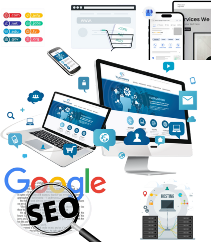 Diseño web, SEO, Google, Hosting, Dominio,